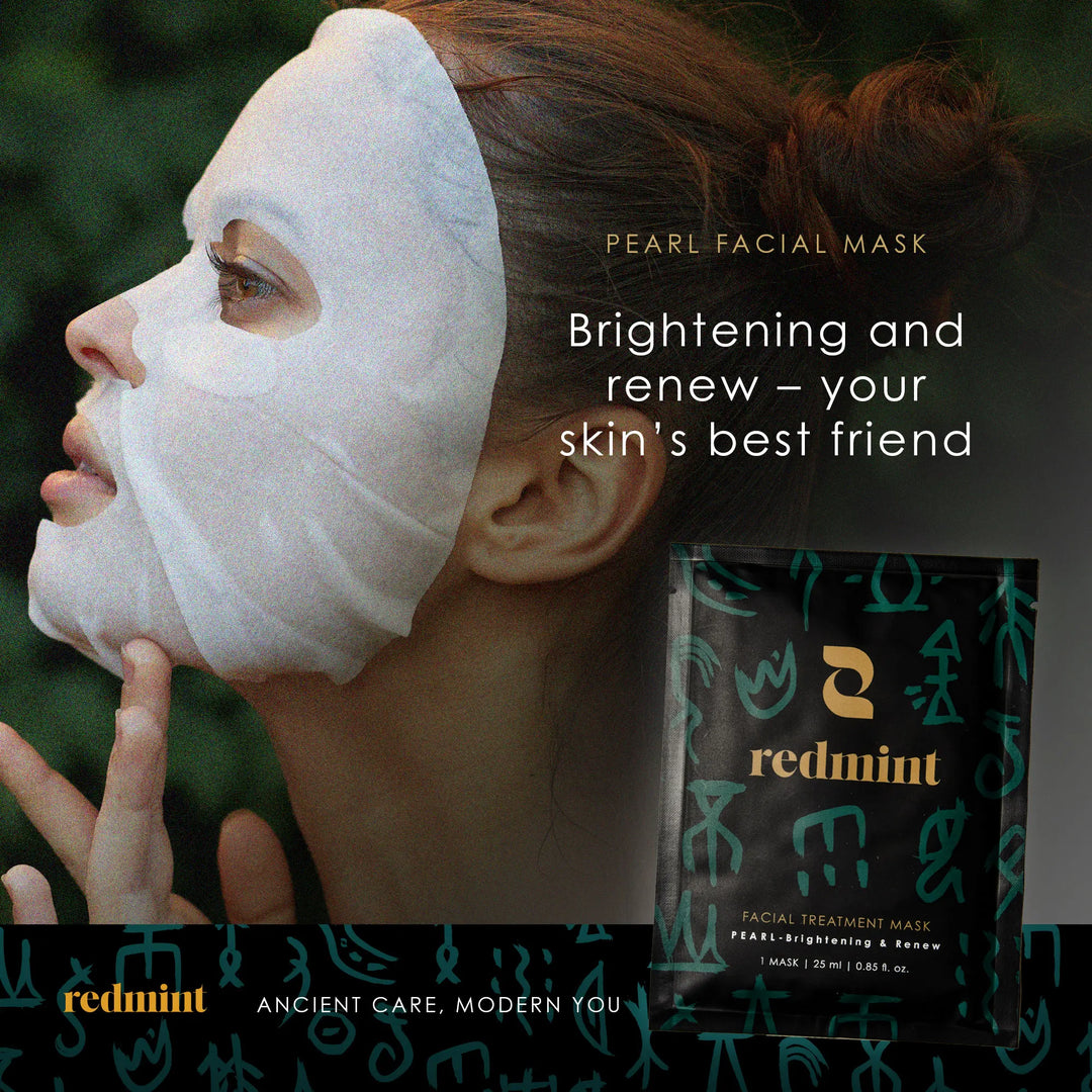 Redmint Pearl Facial Mask Glow